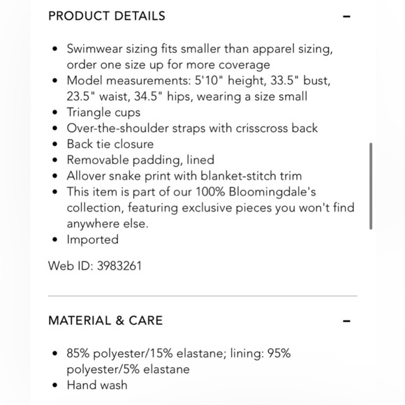 Platinum Inspired by Solange Ferrarini Cobra Crochet Trim Swim Bikini Top Size D - Picture 9 of 9